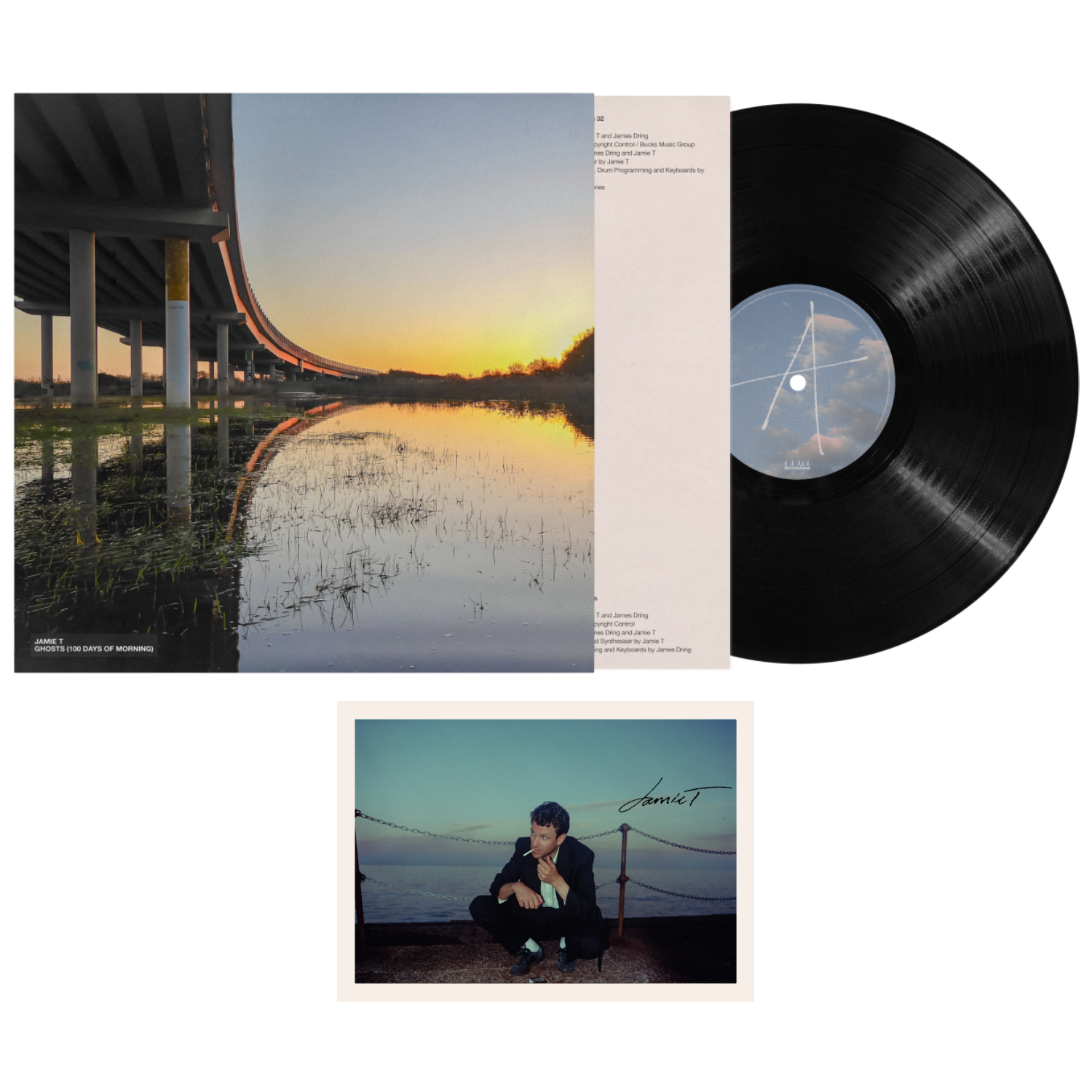 Ghosts (100 Days of Morning) LP & Signed Postcard